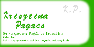 krisztina pagacs business card